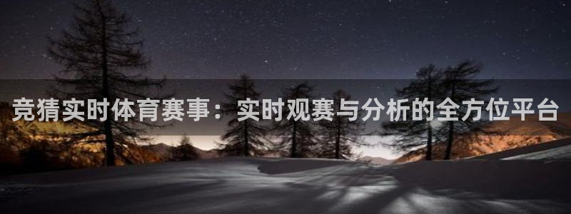 竞猜实时体育赛事：实时观赛与分析的全方位平台